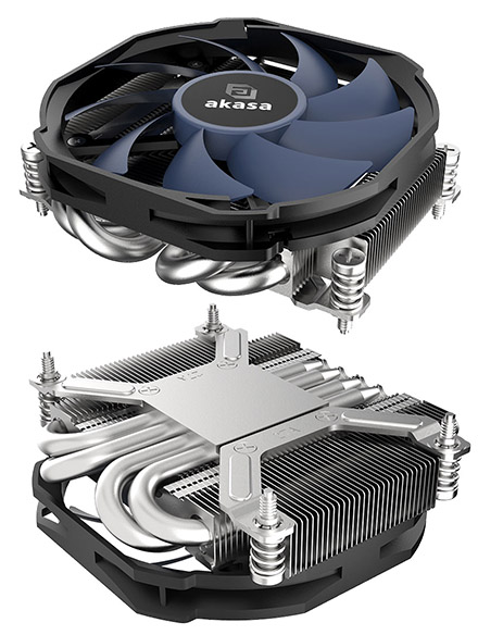 AKASA ALUCIA H4A LowProfile Fan f. AMD Platforms (AK-CC1111BP01)