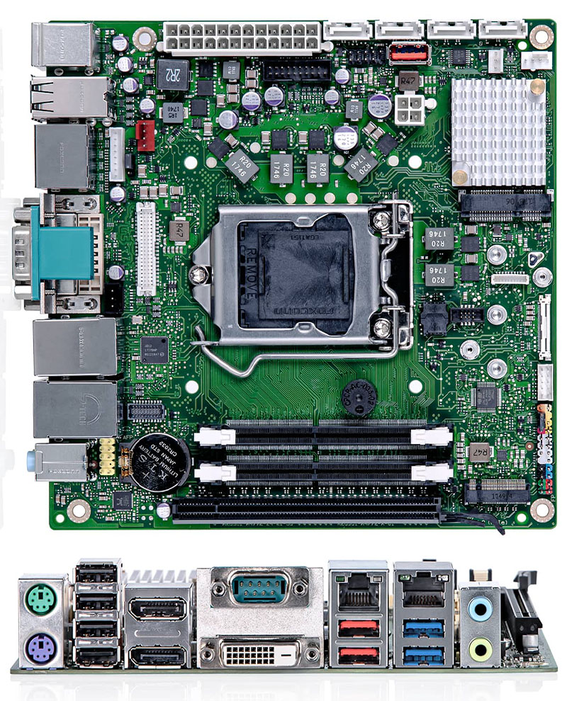 Kontron D3633-S MiniITX Mainboard, Intel Q370 Cofee Lake, LGA1151, 13x USB, 4x SATA <b>[SPECIAL ITEM]</b>