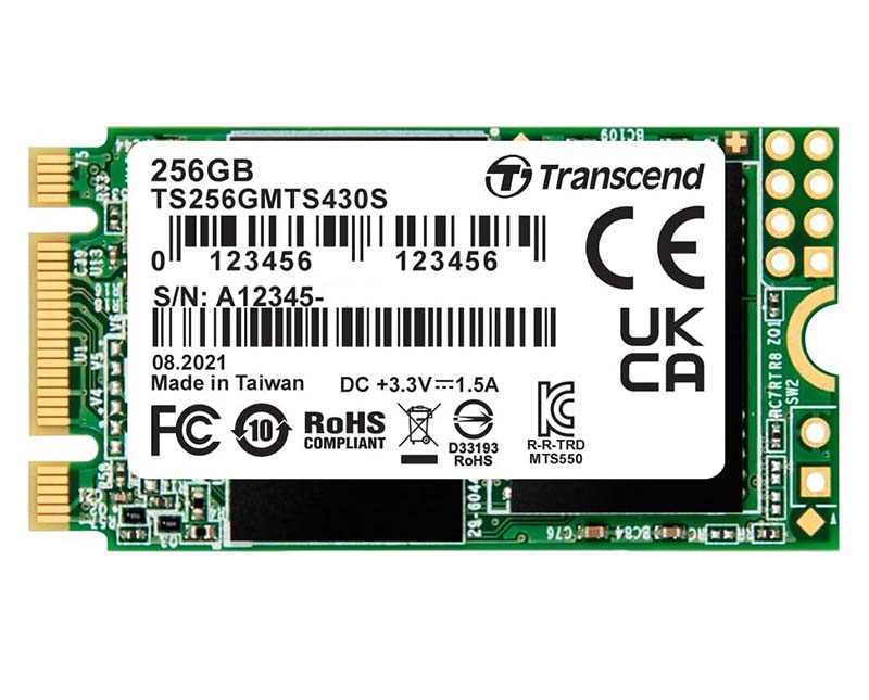 Transcend 256GB MTS430S SSD M.2 2242 SATA